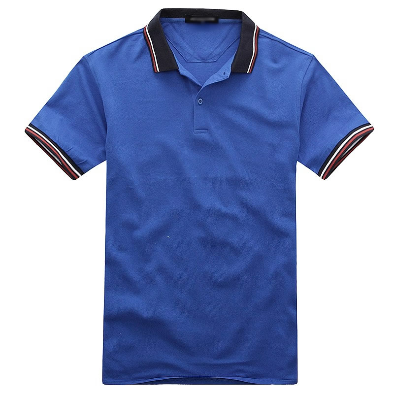 藍(lán)色短袖POLO衫