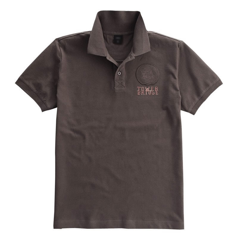 咖啡色商務(wù)POLO衫