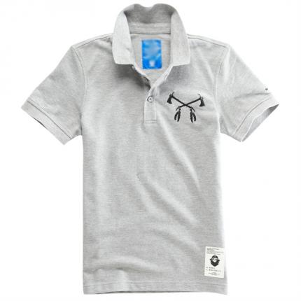 花灰色男款純棉材質(zhì)T恤衫加工制作 免費寄樣